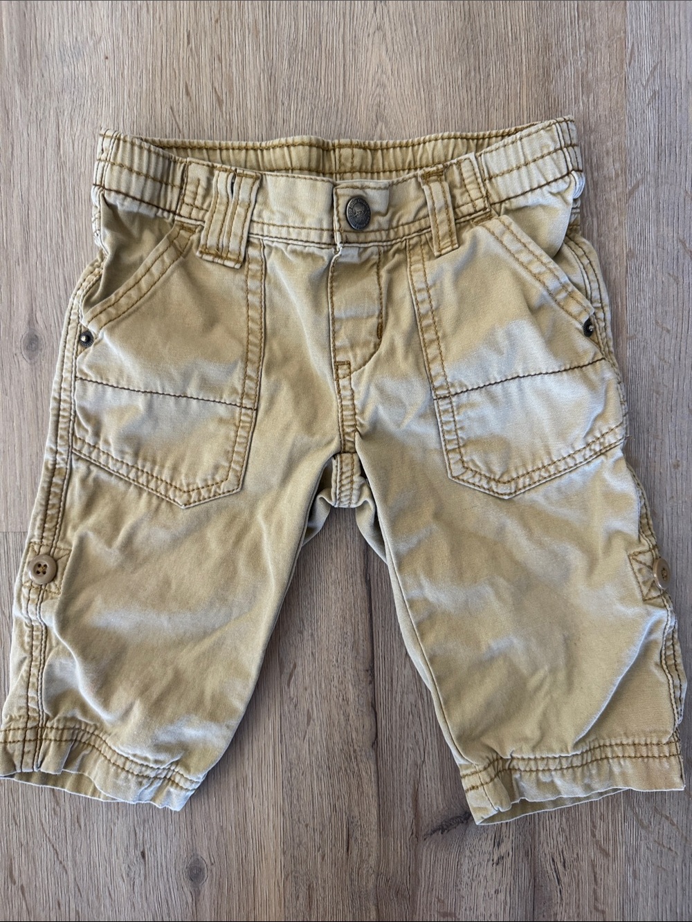 Tea Collection Tan Cargo Shorts for Kids